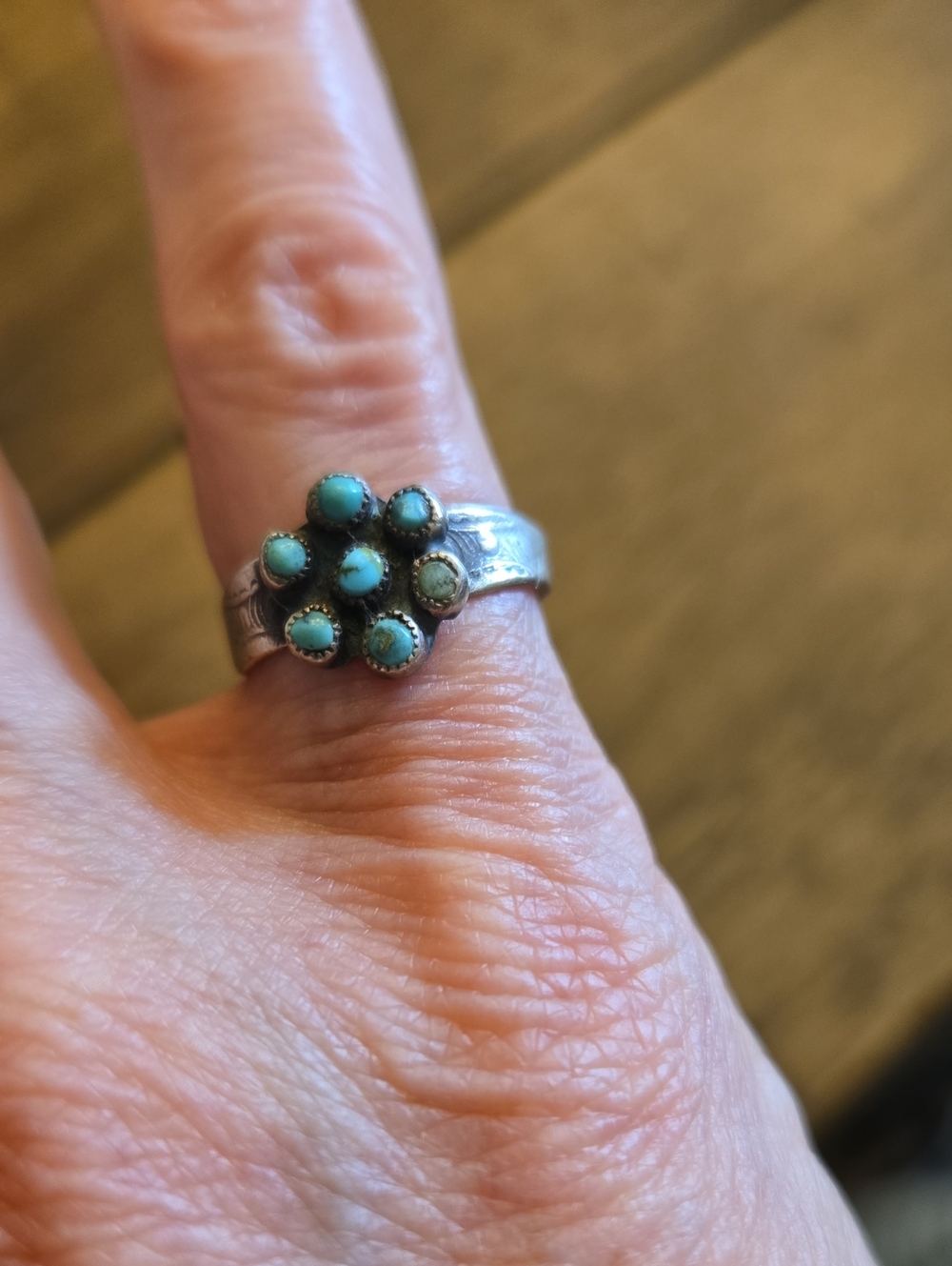 Zuni Snake Eye Vintage Silver Ring